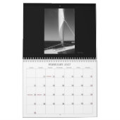 Calendrier noir et blanc d'île de Martha's (Feb 2027)