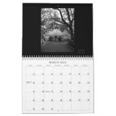 Calendrier noir et blanc d'île de Martha's (Mar 2026)