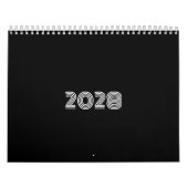 Calendrier Noir et blanc moderne (Protection)