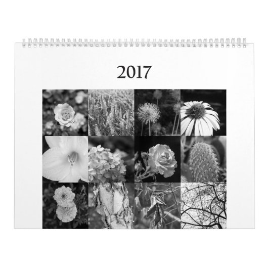 calendrier noir et blanc pour des amants de nature (Protection)