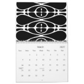 Calendrier noir et du blanc 2012 (Mar 2027)