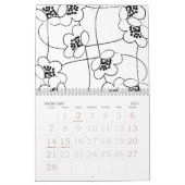 Calendrier noir et du blanc 2015 (Feb 2027)