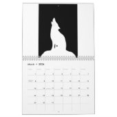 Calendrier Noir sur Callender blanc (Mar 2026)