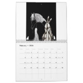 Calendrier Noir sur Callender blanc (Feb 2026)