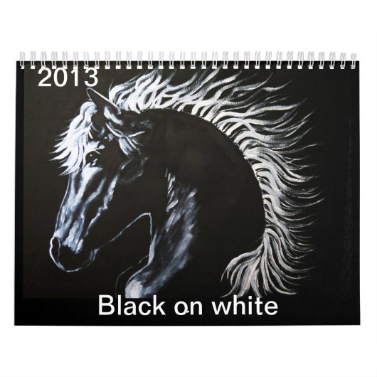 Calendrier Noir sur Callender blanc (Protection)