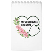 Calendrier Nom de l'infirmière étudiante-inscrite-vétéran (Protection)