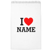 Calendrier Nom du coeur (Protection)