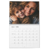 Calendrier Nom du monogramme de famille Photo (Mar 2026)