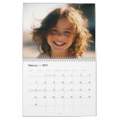 Calendrier Nom du monogramme de famille Photo (Feb 2027)