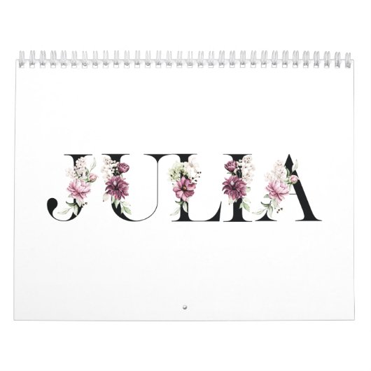 Calendrier Nom Julia (Protection)