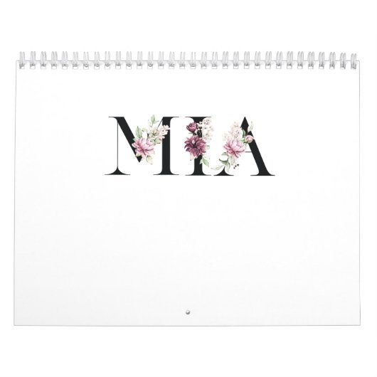 Calendrier Nom Mia (Protection)