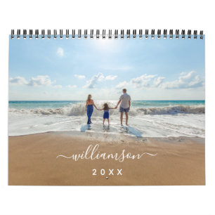 Calendrier Nom moderne modifiable Année DO-IT-YOURSELF photo