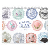 Calendrier Noms de Pleine lune chaque année Art illustré (Protection)