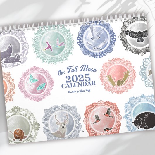 Calendrier Noms de Pleines lunes illustrés