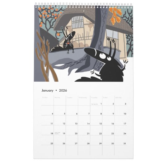 Calendrier Nonsense Possums Calendar 2026 (Jan 2026)