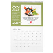 Calendrier Nonsense-Possums calendar for 2026  (Mar 2027)