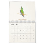 Calendrier nord-américain des colibris (Jan 2027)