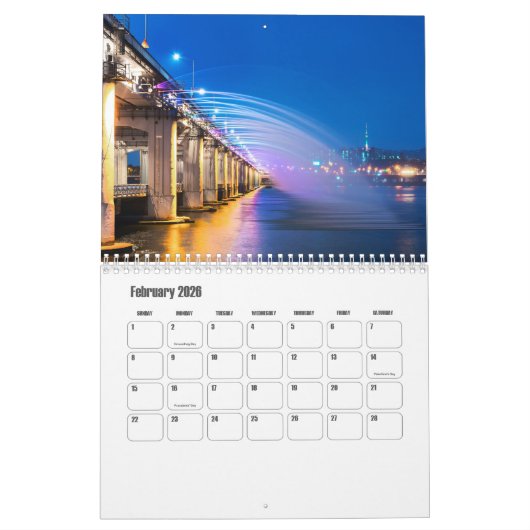 Calendrier nord-coréen (Feb 2026)