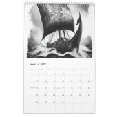 Calendrier Norse Mythology in Black & White – 2026 (Mar 2027)