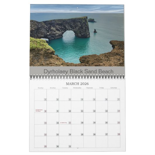 Calendrier Norvège en Islande (Mar 2026)