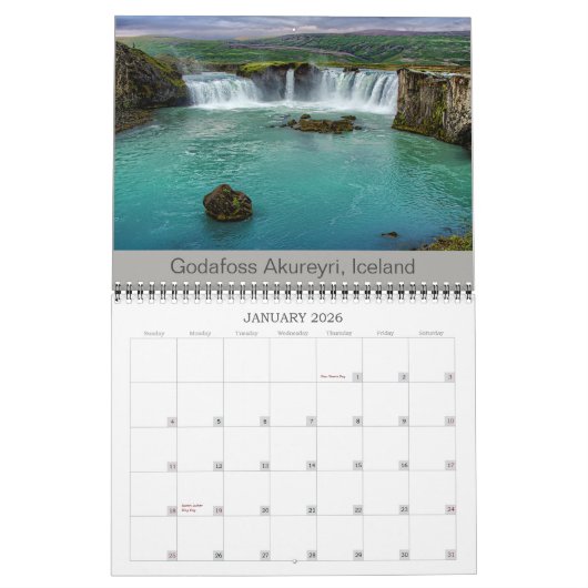 Calendrier Norvège en Islande (Jan 2026)