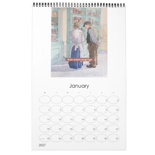 CALENDRIER NOSTALGIC (Jan 2027)