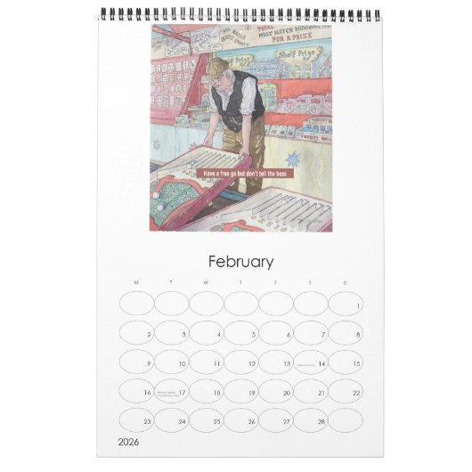 CALENDRIER NOSTALGIC (Feb 2026)