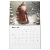 Calendrier Nostalgic Santa Claus Christmas All Year (Mar 2026)