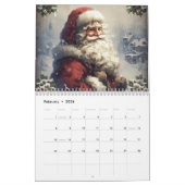 Calendrier Nostalgic Santa Claus Christmas All Year (Feb 2026)