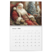 Calendrier Nostalgic Santa Claus Christmas All Year (Jan 2026)
