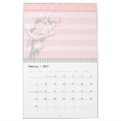 Calendrier Notes de bloc Roses roses roses (Feb 2027)