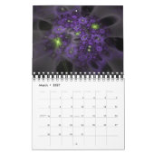 Calendrier Nouveau Fractal Abstrait (Mar 2027)