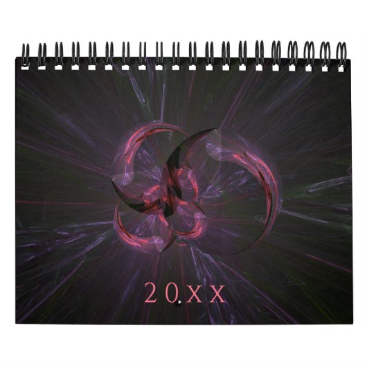Calendrier Nouveau Fractal Abstrait (Protection)