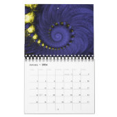 Calendrier Nouveau Fractal Abstrait (Jan 2026)