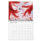 Calendrier Nouveau Fractal Abstrait (Feb 2026)