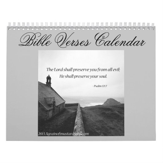 Calendrier NOUVEAUTÉ ! Versets de la Bible (Protection)