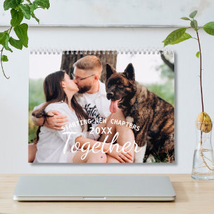 Calendrier Nouveaux chapitres Personnalisé 2025 Photo Couple 