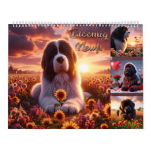Calendrier Nouveaux Newfs en fleurs