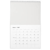 Calendrier Nouvelle Année Abstraite 2026 (Mar 2027)