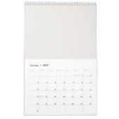 Calendrier Nouvelle Année Abstraite 2026 (Jan 2027)