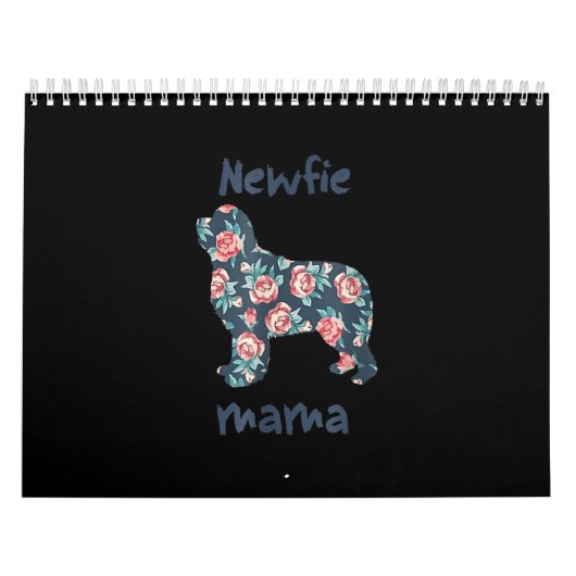 Calendrier Nouvelle maman | Terre-Neuve maman chien présent (Protection)