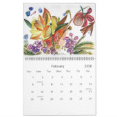 Calendrier Nouvelle peinture orange et violette (Feb 2026)