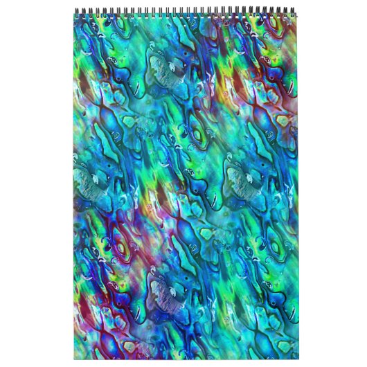 Calendrier Nouvelle-Zélande Abalone Paua Shell Motif 1 (Protection)