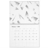 Calendrier Nuage horizontal, gris (Feb 2026)