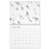 Calendrier Nuage horizontal, gris (Jan 2026)