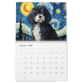 Calendrier Nuit étoilée des animaux 2026 (Jan 2027)
