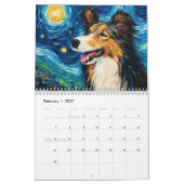 Calendrier Nuit étoilée des animaux 2026 (Feb 2027)