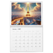 Calendrier Nuit romantique à Paris - 2025 (Jan 2027)