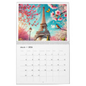 Calendrier Nuit romantique à Paris - 2025 (Mar 2026)