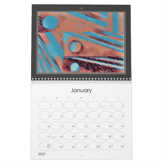 calendrier numérique 2013 d'abtract d'alanart (Jan 2027)